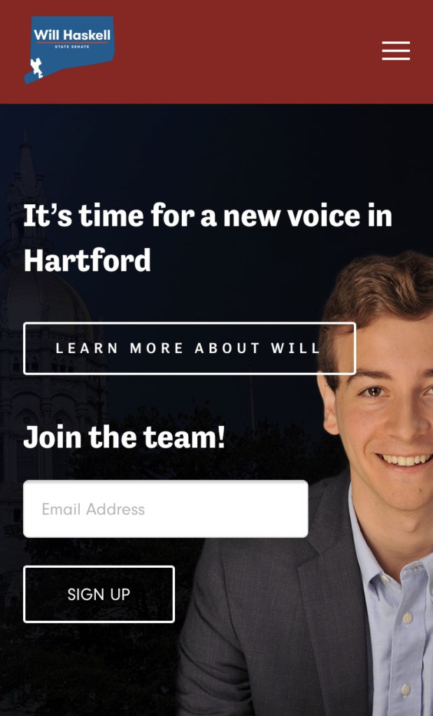 Will Haskell for CT state senate